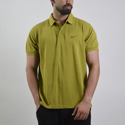 پولوشرت ورزشی مردانه نایک مدل Dri Fit-4F0753 سبز زیتونی