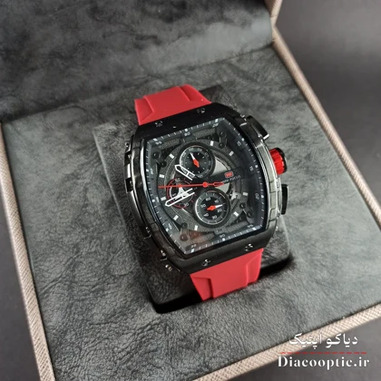 ساعت مچی مردانه اورجینال موتور ژاپنی برند مینی فوکوس سه موتور مدل Mf0399G.04 بند رابر