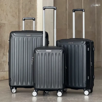 چمدان وارداتی کرون مدل CROWN-40164 SERIES سری 3 عددی