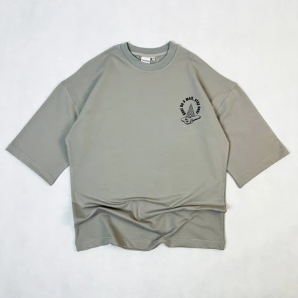 تیشرت دو نخ طرح ice cream رنگ خاکستری (Earth Gray)