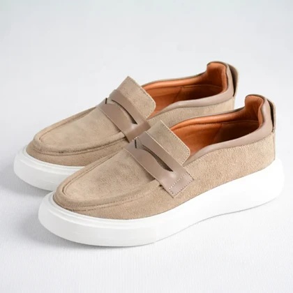 کفش چرم کالج زنانه 6092