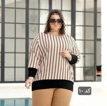 شومیز سایز بزرگ مدل پریسا