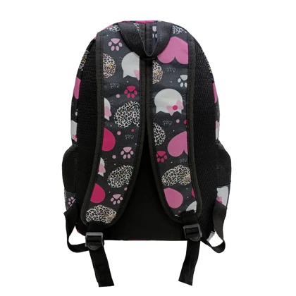 کیف مدرسه دخترانه مدل قلب و گربه heart cat با جامدادی