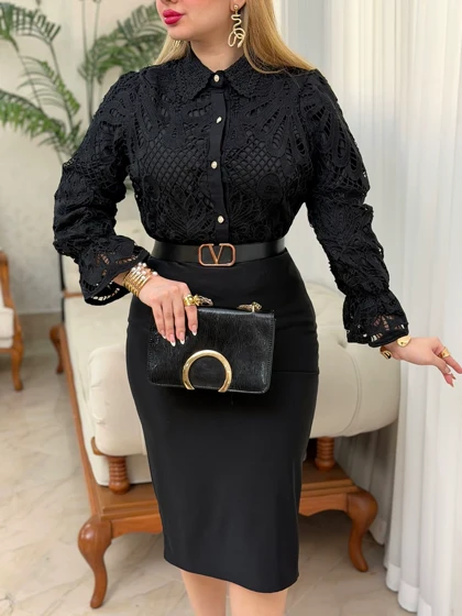 شومیز دانتل سما 3789