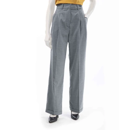 شلوار پیلی دار ریلکس فیت - 15241153