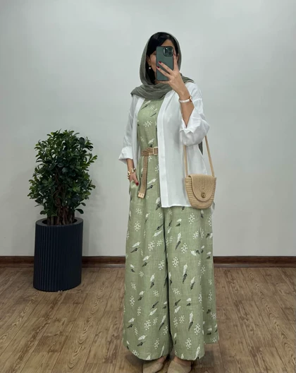 سرهمی شکوفه همراه با کمربند 5(ایراد دار)