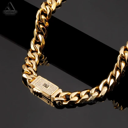 گردنبند زنجیری طلایی Monaco Chain Necklace G1