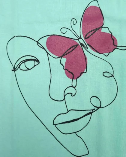 تاپ رکابی زنانه طرح آرت