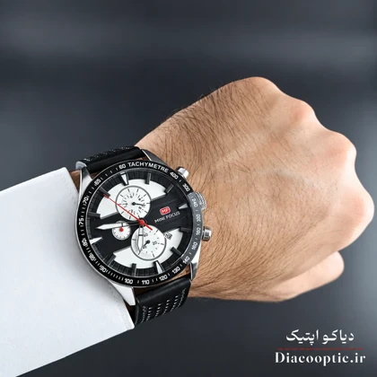 ساعت مچی مردانه اورجینال موتور ژاپن برند مینی فوکوس سه موتور مدل Mf0002G.03 بند چرم