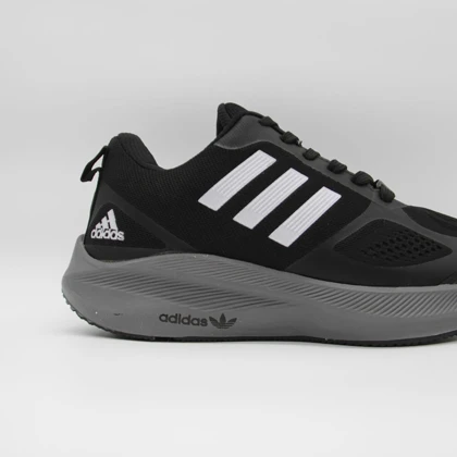 کتانی آدیداس مشکی طوسی کد 5278