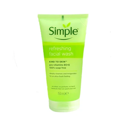 ژل شستشوی صورت سیمپل مدل SIMPLE REFRESHING FACIAL WASH