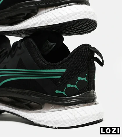 کفش کتانی ورزشی مردانه و زنانه مشکی سبز PUMA
