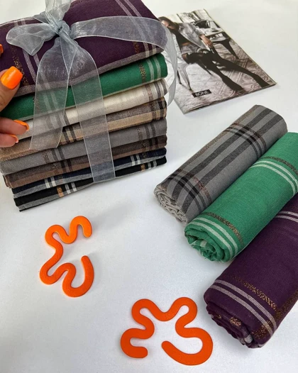 شال زنانه نخی لمه بهاره