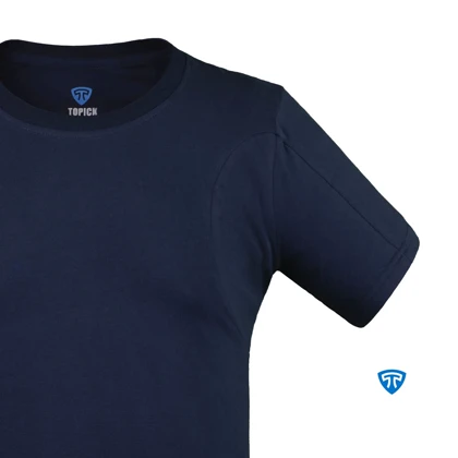 تیشرت ضدتعریق مردانه یقه گرد سورمه ای