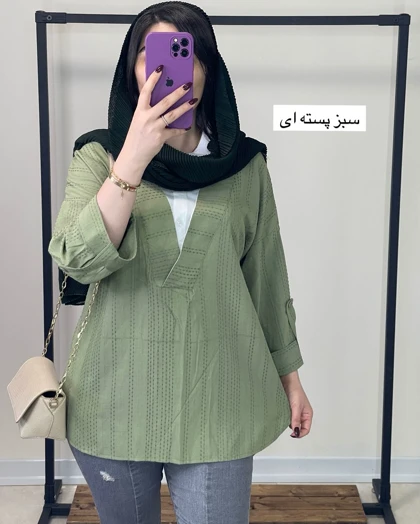 تونیک یقه دار کوک دوزی ساغر