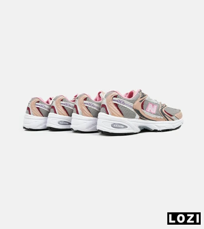 کفش کتانی مردانه و زنانه طوسی گلبهی NEW BALANCE 530
