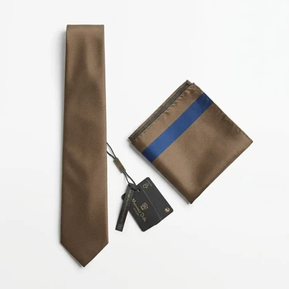 کراوات و پوشت ساتن مخملی برند Massimo Dutti