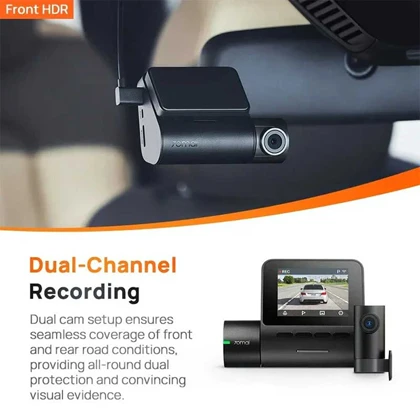 دوربین فیلم برداری خودروی سونتی می مدل 70mai dash cam A200 set دوربین جلو به همراه دوربین عقب