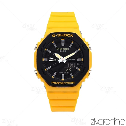ساعت جی شاک GMA-S2100 زنانه زرد مشکی 106399