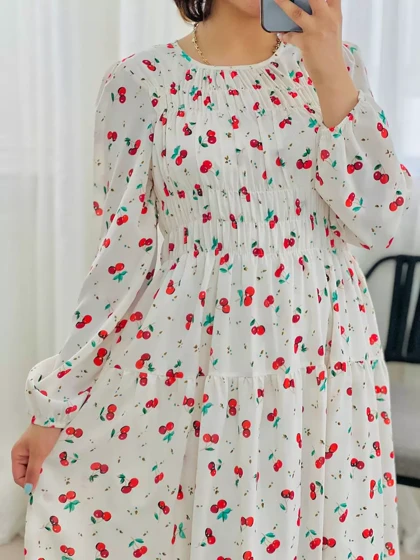 پیراهن آلبالو کد 5657