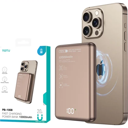 پاوربانک مگ سیف توتو TOTU مدل PB-1008 ظرفیت 10000