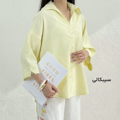 شومیز زنانه سیلک پشت پیله