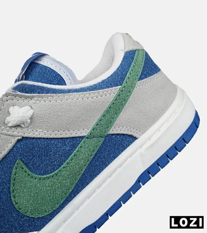 کفش کتانی مردانه و زنانه آبی طوسی سبز 1 NIKE AIR JORDAN مدل 8438