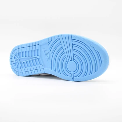 کتانی جردن 1 ساق‌دار سفید آبی کد 6696