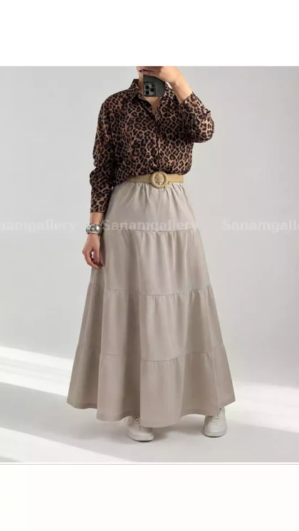 شومیز پلنگی زنانه 74350