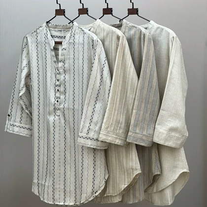 تونیک لینن جلو بسته