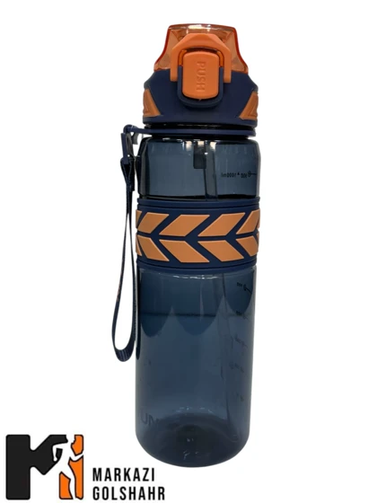 قمقمه ورزشی بدنه طلق شفاف 1 لیتری کد 592