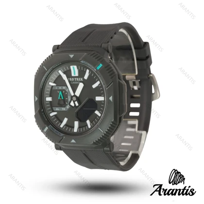 ساعت کاسیو پروترک protrek مشکی بند رابر مدل m-10263