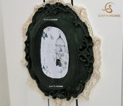 جعبه لوازم خیاطی طرح دوژان مدل خطی سفید و سبز