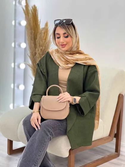 مانتو دو جیب نما پایین هلال