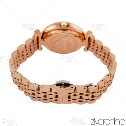 ساعت امپریو آرمانی زنانه رزگلد ایندکس نگین‌دار 104402