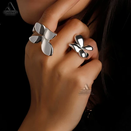 انگشتر طرح پروانه Butterfly Pattern S1