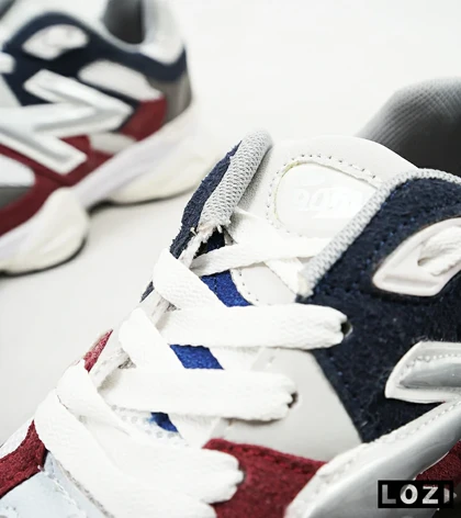 کفش کتانی زنانه زرشکی سفید طوسی NEW BALANCE 9060