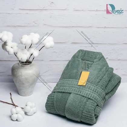 حوله تن پوش Cotton Life رنگ زیتونی