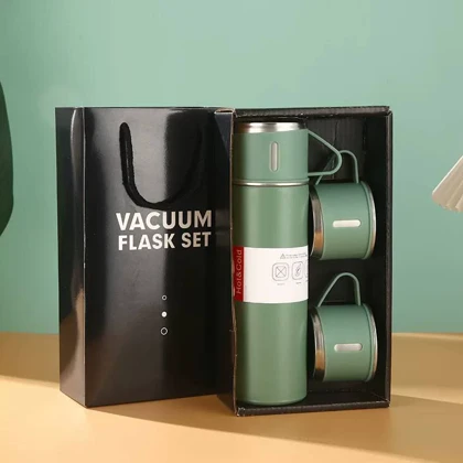 فلاسک دوفنجان جعبه کادویی کوچک