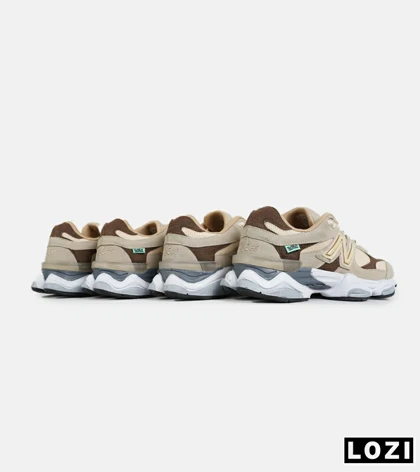کفش کتانی مردانه و زنانه کرم قهوه ای NEW BALANCE 9060