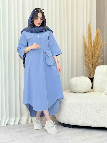پیراهن جیب پاکتی کیف دار