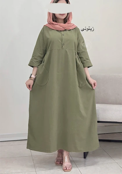 پیراهن مانتویی یاسمن