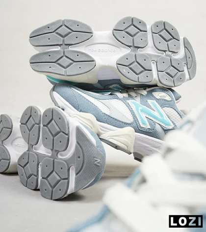کفش کتانی زنانه سفید آبی NEW BALANCE 9060