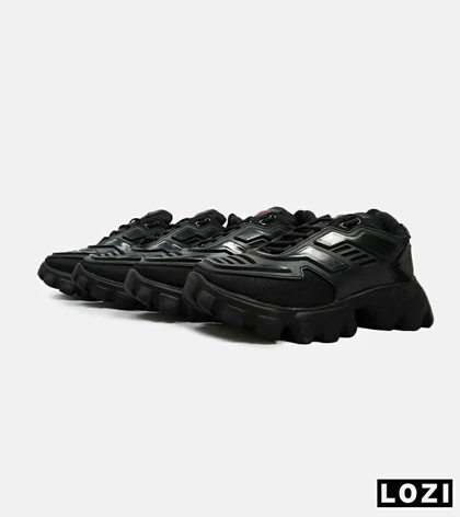 کفش کتانی مردانه مشکی Prada