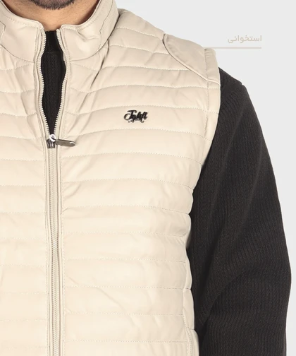 پافر مردانه چرمی و بدون کلاه 2549