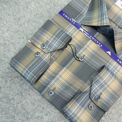 پیراهن طرحدار مردانه قواره ازاد ( قواره کلاسیک ) _ استین بلند