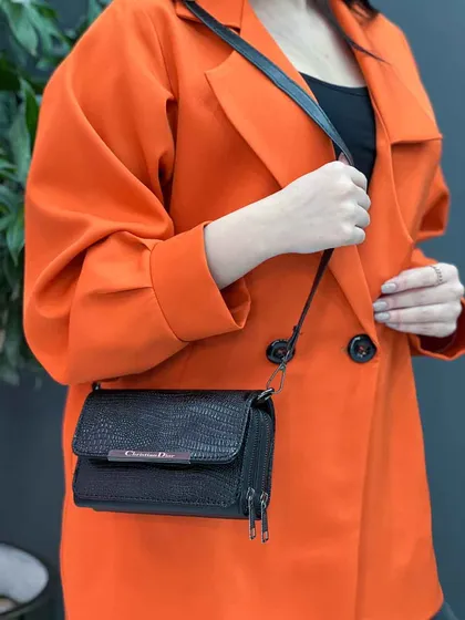 کیف مستطیلی ورنی طرح DIOR