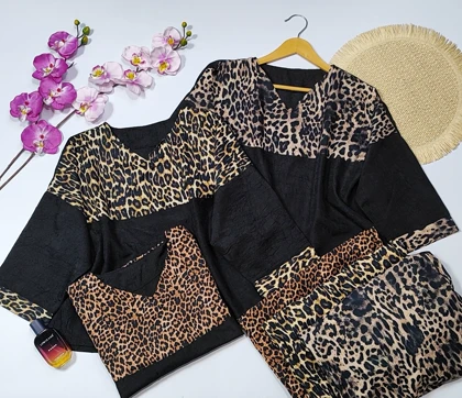 ست کراپ شلوار مدل ماهورا کد 50259