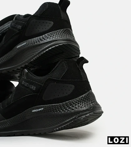کفش کتانی طبی زنانه و مردانه مشکی SKECHERS archfit v02