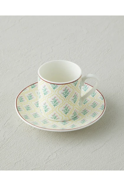 سرویس فنجان قهوه دو نفره English Home مدل New Bone China - چندرنگ